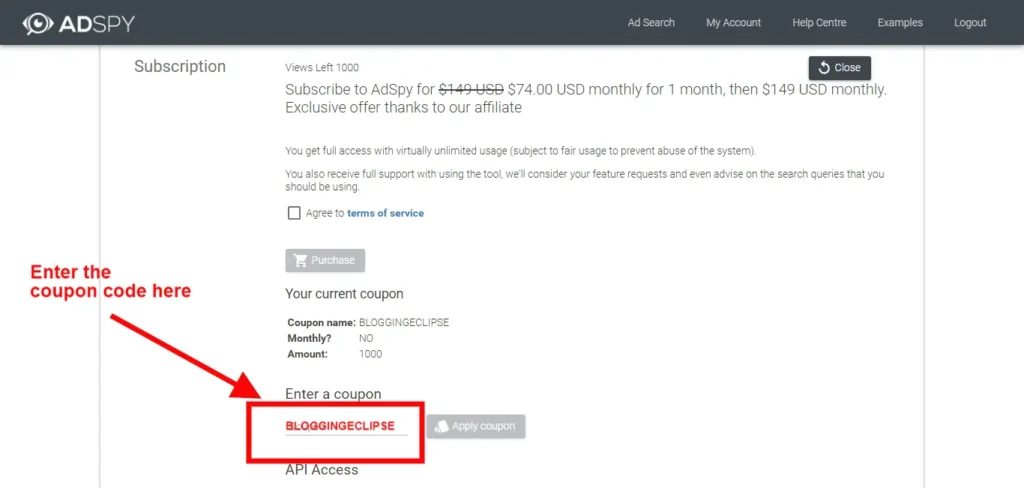 AdSpy discount