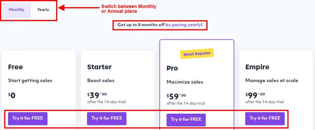 Spocket Pricing Plans