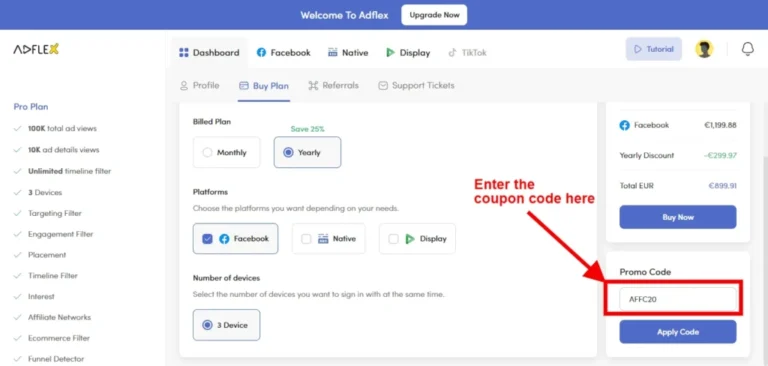 AdFlex Coupons & Promo Codes 2024 → 45% OFF + Free Trial